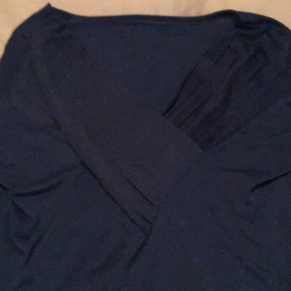 Blue long sleeve top